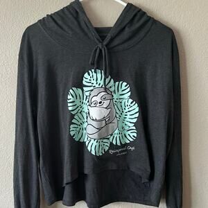 NWOT Rainforest Cafe Sloth Hoodie sz S